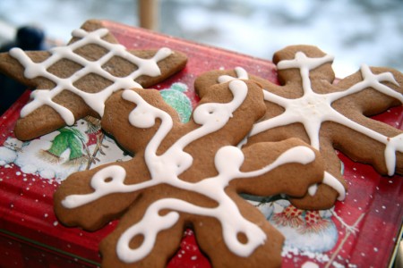 gingerbread snowflakes