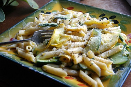 Pasta with Summer Squash and Zucchini blog size