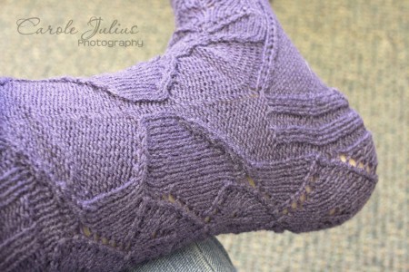 mystery socks leg side for carole knits