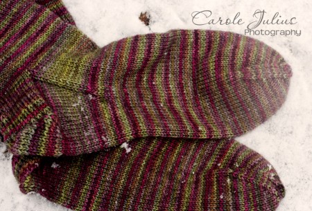 november sock foot for carole knits