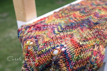 chevron scarf end for carole knits