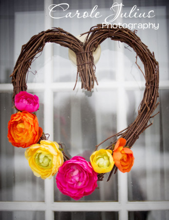 heart wreath for carole knits