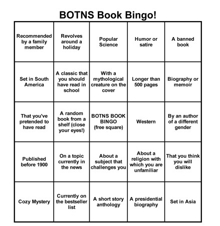 BOTNS Book Bingo [Random!]
