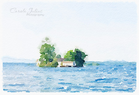 little mark island watercolor for carole knits