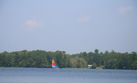 sailboat on fawn pond