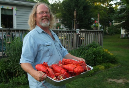 Dale and a LOT of lobsters blog size