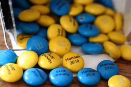 Hannah M&Ms blog size