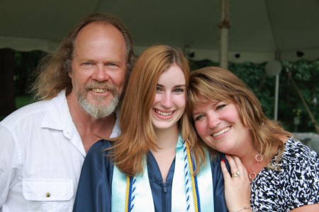Mom Dad and Hannah before graduation blog size