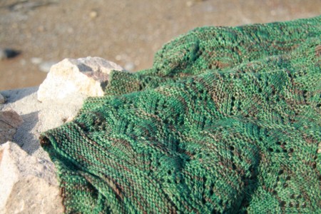 Cradle Me Blanket garter stitch edge blog size
