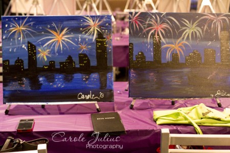 boston skyline paintings for carole knits