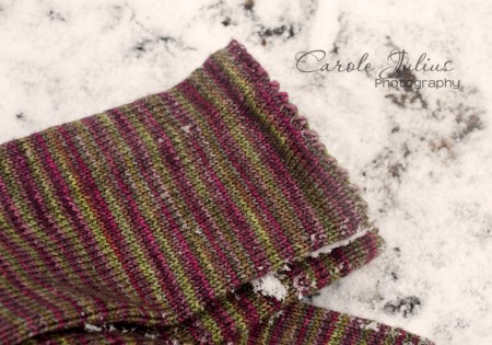 november sock picot edge for carole knits