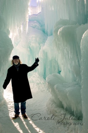dale at ice castle for carole knits