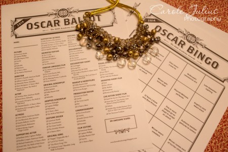 oscar bingo and ballot for carole knits