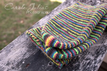 mexico socks folded for carole knits