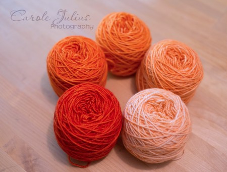 mystery shawl balls persimmon for carole knits