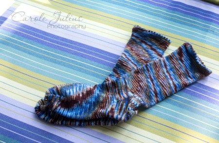 sea coast socks on window seat for carole knits