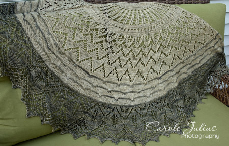 mystery shawl 1 for carole knits