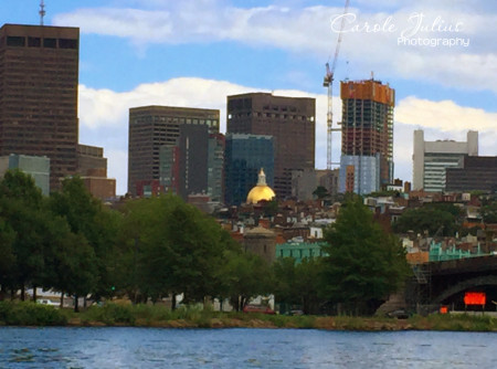 state house dome from charles river for carole knits