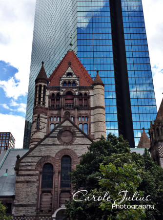 trinity church and hancock tower for carole knits