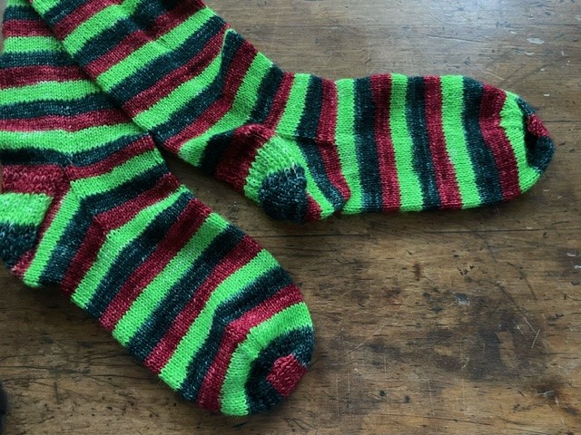Thursdays Are For Knitting: Christmas Striped Socks